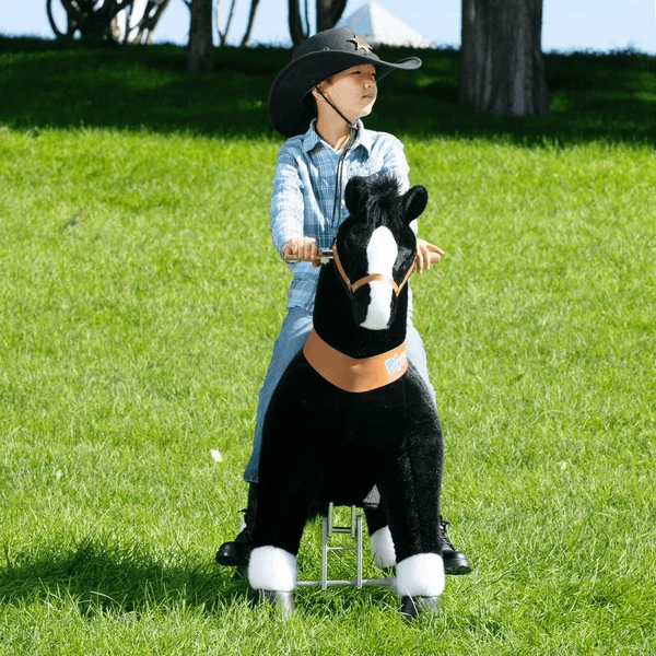 PonyCycle ® Black With White Hoof Horse 5 PonyCycle ® Black With White Hoof Horse - Afbeelding 3