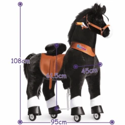 PonyCycle ® Black With White Hoof Horse 10 PonyCycle ® Black With White Hoof Horse -Pink or blue ponycycle black with white hoof horse a338461 3