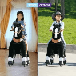 PonyCycle ® Black With White Hoof Horse 11 PonyCycle ® Black With White Hoof Horse -Pink or blue ponycycle black with white hoof horse a338461 4