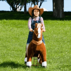 PonyCycle ® Brown With White Hoof Horse 9 PonyCycle ® Brown With White Hoof Horse -Pink or blue ponycycle brown with white hoof horse a338460 2