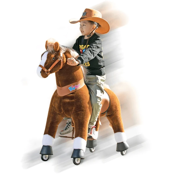 PonyCycle ® Brown With White Hoof Horse 7 PonyCycle ® Brown With White Hoof Horse - Afbeelding 5