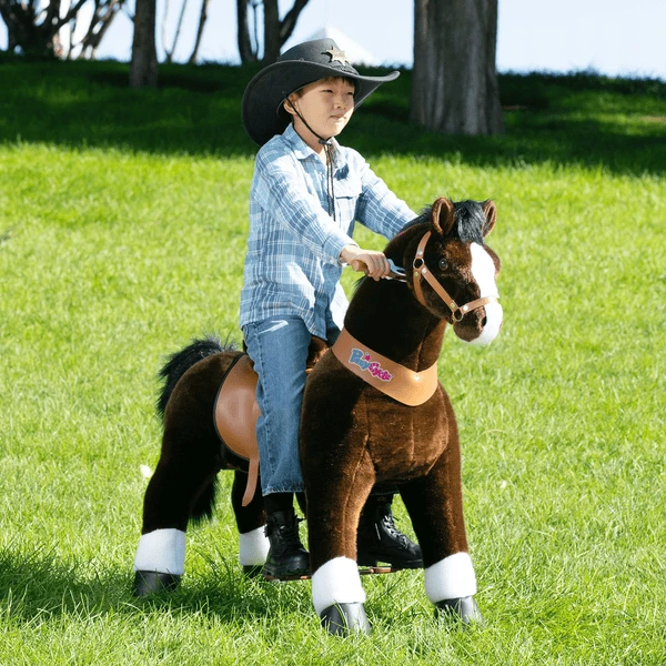 PonyCycle® Chocolate Brown With White Hoof Horse 4 PonyCycle® Chocolate Brown With White Hoof Horse - Afbeelding 2