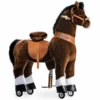 PonyCycle® Chocolate Brown With White Hoof Horse 1 PonyCycle® Chocolate Brown With White Hoof Horse -Pink or blue ponycycle chocolate brown with white hoof horse a338458