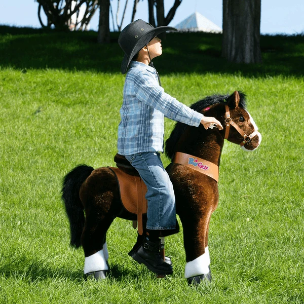 PonyCycle® Chocolate Brown With White Hoof Horse 6 PonyCycle® Chocolate Brown With White Hoof Horse - Afbeelding 4