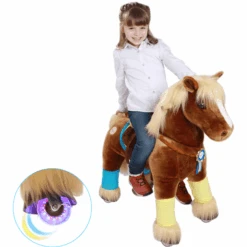 PonyCycle® Paard Brown Middelgroot -Pink or blue ponycycle paard brown middelgroot a275569 2