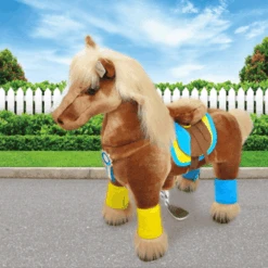 PonyCycle® Paard Brown Middelgroot -Pink or blue ponycycle paard brown middelgroot a275569 4