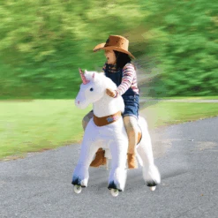 PonyCycle ® White Eenhoorn -Pink or blue ponycycle white eenhoorn a338463 4