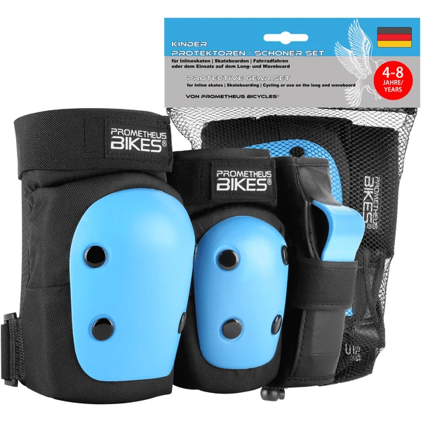 PROMETHEUS BICYCLES ® Beschermers Pads Set 6 In 1 Blauw 3 PROMETHEUS BICYCLES ® Beschermers Pads Set 6 In 1 Blauw