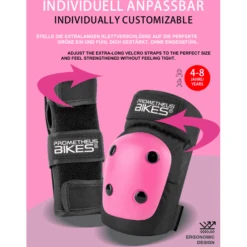 PROMETHEUS BICYCLES ® Beschermers Pads Set 6 In 1 Roze -Pink or blue prometheus bicycles beschermers pads set 6 in 1 roze a403277 3