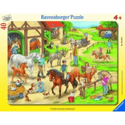 Ravensburger Frame Puzzel, 40 Stukken - Op De Paardenboerderij