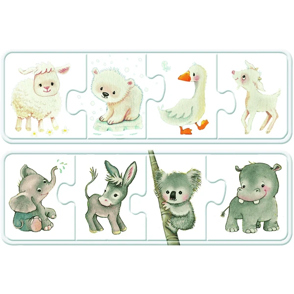 Ravensburger Mijn First Color Puzzels - Mijn Favoriete Dierenkinderen 5 Ravensburger Mijn First Color Puzzels - Mijn Favoriete Dierenkinderen - Afbeelding 3
