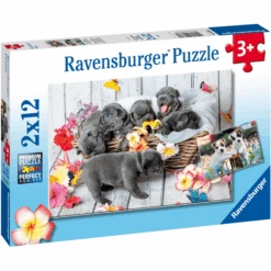 Ravensburger Puzzel 2x12 Stukjes - Kleine Haarballen 9 Ravensburger Puzzel 2x12 Stukjes - Kleine Haarballen -Pink or blue ravensburger puzzel 2x12 stukjes kleine haarballen a349868 3