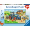 Ravensburger Puzzel 2x12 Stuks - Bouwplaats En Boerderij -Pink or blue ravensburger puzzel 2x12 stuks bouwplaats en boerderij a234169