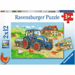 Ravensburger Puzzel 2x12 Stuks - Bouwplaats En Boerderij 10 Ravensburger Puzzel 2x12 Stuks - Bouwplaats En Boerderij -Pink or blue ravensburger puzzel 2x12 stuks bouwplaats en boerderij a234169 3