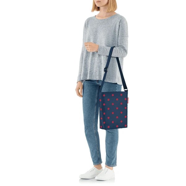 Reisenthel ® Schoudertas S Gemengde Stippen Rood 4 Reisenthel ® Schoudertas S Gemengde Stippen Rood - Afbeelding 2