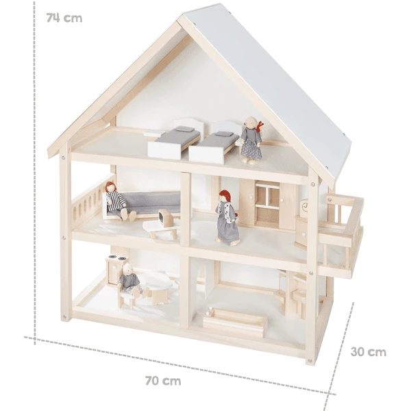 Roba Poppenhuishout 4 Roba Poppenhuishout - Afbeelding 2