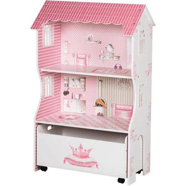 Roba Poppenvilla Voor Poppen 4 Roba Poppenvilla Voor Poppen - Afbeelding 2