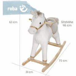 Roba Schommelende Eenhoorn Groot 8 Roba Schommelende Eenhoorn Groot -Pink or blue roba schommelende eenhoorn groot a298633 1