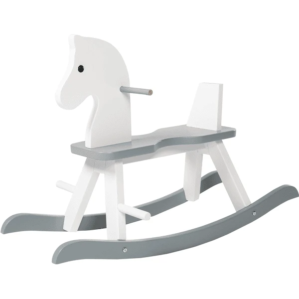 Roba Schommelpaard Wit En Grijs 4 Roba Schommelpaard Wit En Grijs - Afbeelding 2
