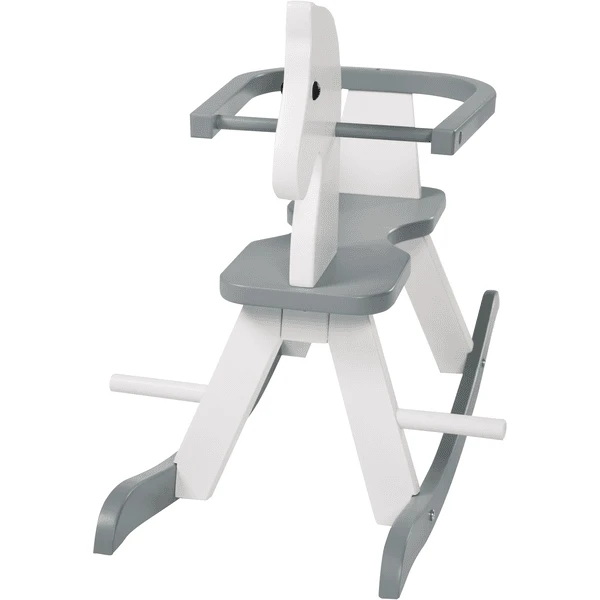 Roba Schommelpaard Wit En Grijs 5 Roba Schommelpaard Wit En Grijs - Afbeelding 3