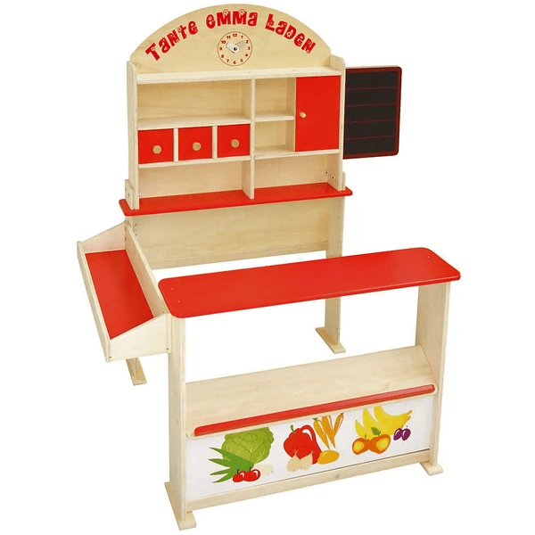 Roba Winkeltje Hout Natuur, Kleurig Gelakt 4 Roba Winkeltje Hout Natuur, Kleurig Gelakt - Afbeelding 2