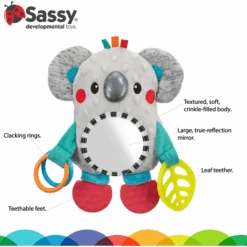 Sassy Baby Koala Rammelaar Speelgoed -Pink or blue sassy baby koala rammelaar speelgoed a349316 3