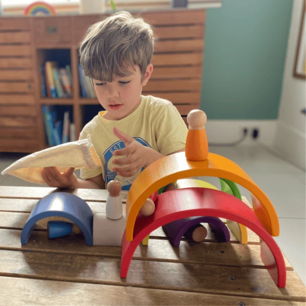 Schmetterline Houten Strik En Poppenset Met Boek "Willie's Magic Glasses" (Engels Boek) 5 Schmetterline Houten Strik En Poppenset Met Boek "Willie's Magic Glasses" (Engels Boek) - Afbeelding 3