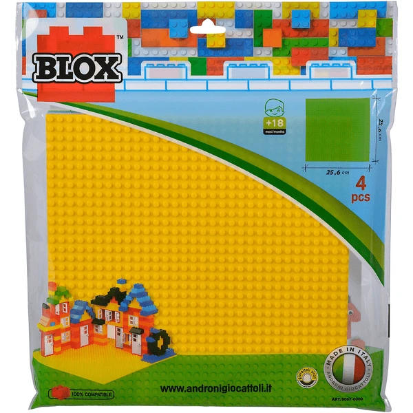 Simba Blox 4x Bouwplaat Elk 25x25cm 3 Simba Blox 4x Bouwplaat Elk 25x25cm