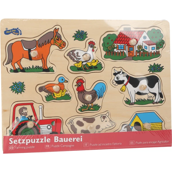 Small Foot® Puzzel Boerderij 4 Small Foot® Puzzel Boerderij - Afbeelding 2