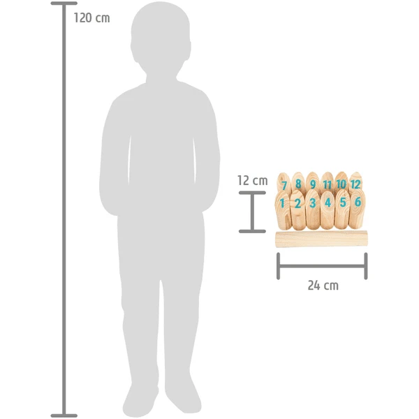 Small Foot ® Vikingspel Kubb Met Getallen " Active 7 Small Foot ® Vikingspel Kubb Met Getallen " Active - Afbeelding 5
