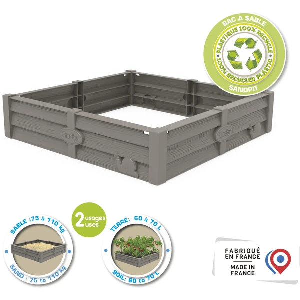 Smoby 2-in-1 Square Garden Zandbak En Plantenbed 6 Smoby 2-in-1 Square Garden Zandbak En Plantenbed - Afbeelding 4