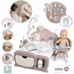 Smoby Baby Nurse Cocoon Poppen Speelkamer 3-in-1 Met Pop -Pink or blue smoby baby nurse cocoon poppen speelkamer 3 in 1 met pop a355213 4