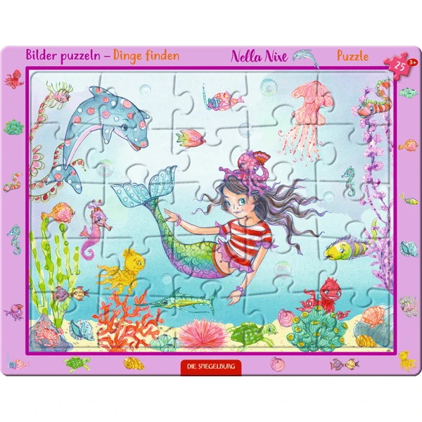 SPIEGELBURG COPPENRATH Lijstpuzzel - Nella Nixe (25 Stukjes) 4 SPIEGELBURG COPPENRATH Lijstpuzzel - Nella Nixe (25 Stukjes) - Afbeelding 2