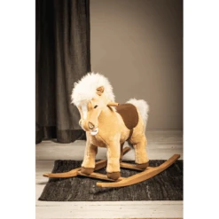 STEIFF Hobbelpaard „Pony Franzi“ 70 Cm Blond -Pink or blue steiff hobbelpaard pony franzi 70 cm blond a039654 1