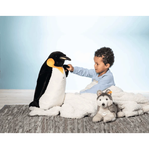 Steiff Husky Bernie Grijs/wit Liggend, 33 Cm 4 Steiff Husky Bernie Grijs/wit Liggend, 33 Cm - Afbeelding 2