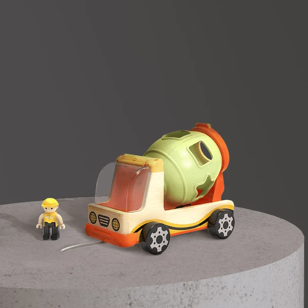 Top B Right Toys® Bouwvoertuig Met Vormleerspel 4 Top B Right Toys® Bouwvoertuig Met Vormleerspel - Afbeelding 2