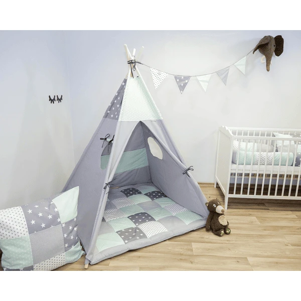 Ullenboom Tipi Mint Grijs 4 Ullenboom Tipi Mint Grijs - Afbeelding 2