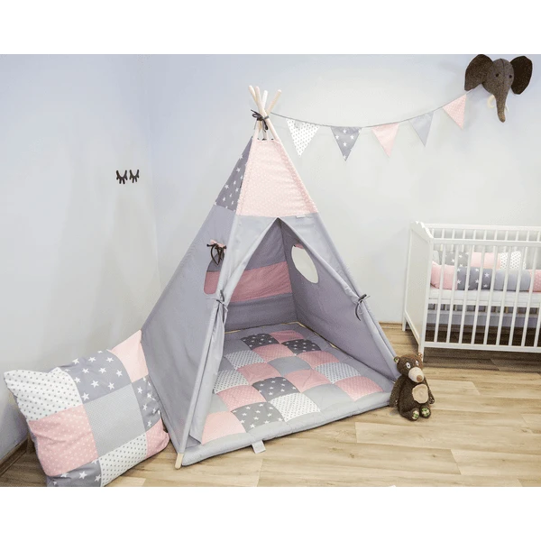 Ullenboom Tipi Roze Grijs 4 Ullenboom Tipi Roze Grijs - Afbeelding 2