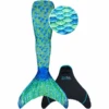 XTREM Toys And Sports FIN FUN Zeemeermin Mermaidens Original Maat L Aussie Green -Pink or blue xtrem toys and sports fin fun zeemeermin mermaidens original maat l aussie green a272326