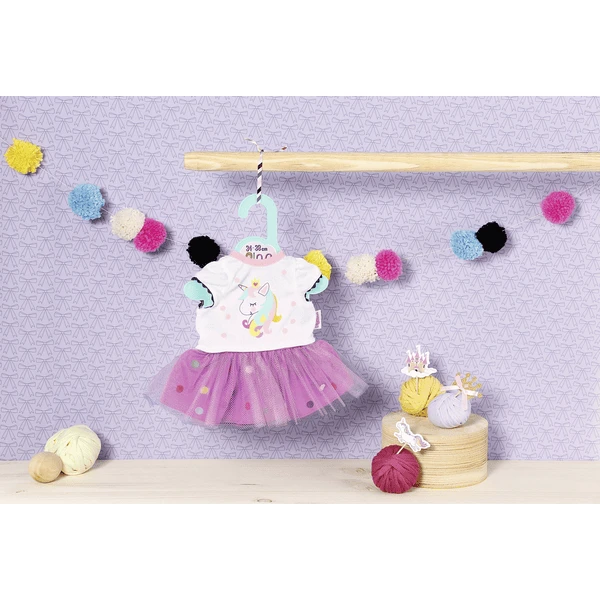 Zapf Creation Dolly Moda Eenhoorn Shirt Met Tutu, 36cm 4 Zapf Creation Dolly Moda Eenhoorn Shirt Met Tutu, 36cm - Afbeelding 2