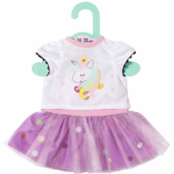 Zapf Creation Dolly Moda Eenhoorn Shirt Met Tutu, 36cm 8 Zapf Creation Dolly Moda Eenhoorn Shirt Met Tutu, 36cm -Pink or blue zapf creation dolly moda eenhoorn shirt met tutu 36cm a267682 2
