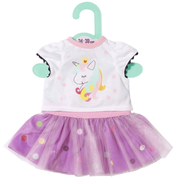 Zapf Creation Dolly Moda Eenhoorn Shirt Met Tutu, 36cm 3 Zapf Creation Dolly Moda Eenhoorn Shirt Met Tutu, 36cm